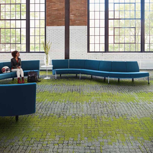 Interface Human Connections - Moss in Stone Carpet Tiles